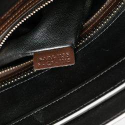 Pre Owned Celine Red Micro Tricolor Leather Luggage Tote