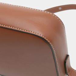 Pre Owned Celine Brown Mini Calfskin Cuir Triomphe Camera Shoulder Bag