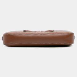 Pre Owned Celine Brown Mini Calfskin Cuir Triomphe Camera Shoulder Bag