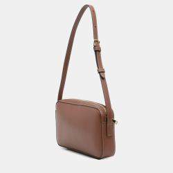 Pre Owned Celine Brown Mini Calfskin Cuir Triomphe Camera Shoulder Bag