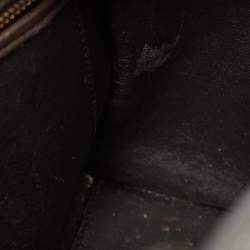 Pre Owned Celine Dark Grey Leather Nano Luggage Tote