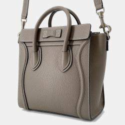 Pre Owned Celine Luggage Shopper Suri Leather Size Nano