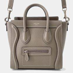 Pre Owned Celine Luggage Shopper Suri Leather Size Nano