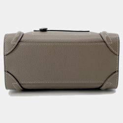 Pre Owned Celine Luggage Shopper Suri Leather Size Nano