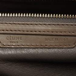 Pre Owned Celine Multicolor Leather Mini Luggage Tote