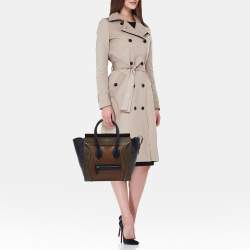 Pre Owned Celine Multicolor Leather Mini Luggage Tote
