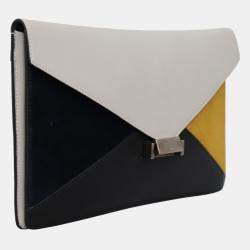 Pre Owned Mix Materials Envelope Clutch