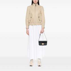 Pre Owned Celine Black Shiny Calfskin Claude Shoulder Bag