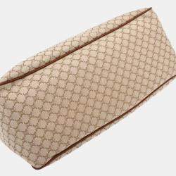 Pre Owned Celine Beige Canvas Macadam Boogie Tote Handbag