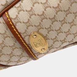 Pre Owned Celine Beige Canvas Macadam Boogie Tote Handbag