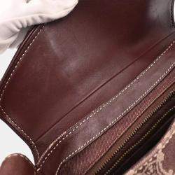 Pre Owned Celine Bordeaux Paris Macadam Shoulder Bag