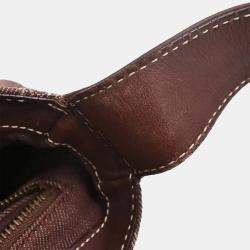 Pre Owned Celine Bordeaux Paris Macadam Shoulder Bag