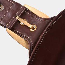 Pre Owned Celine Bordeaux Paris Macadam Shoulder Bag