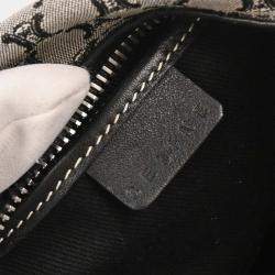 Pre Owned Celine Black Canvas Macadam Handbag
