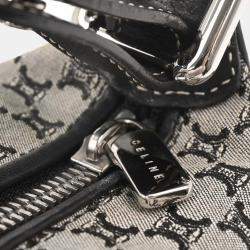 Pre Owned Celine Black Canvas Macadam Handbag