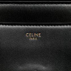 Pre Owned Celine Black Small Leather 16 Satchel
