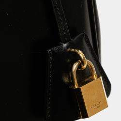 Pre Owned Celine Black Small Leather 16 Satchel
