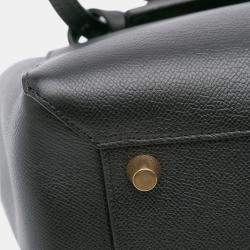 Pre Owned Celine Black Mini Grained Calfskin Belt Bag