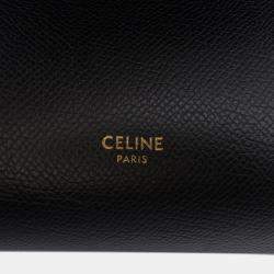 Pre Owned Celine Black Mini Grained Calfskin Belt Bag