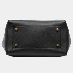 Pre Owned Celine Black Mini Grained Calfskin Belt Bag