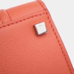 Pre Owned Celine Orange Medium Leather Phantom Luggage Tote