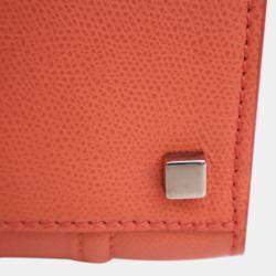 Pre Owned Celine Orange Medium Leather Phantom Luggage Tote