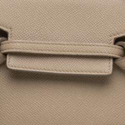 Pre Owned Celine Beige Pico Grained Calfskin Belt Bag