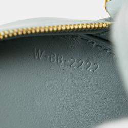 Pre Owned Celine Blue Small Calfskin Cuir Triomphe Oval Crossbody