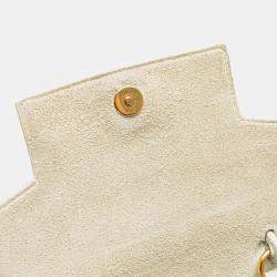 Pre Owned Celine White Nano Grained Calfskin Belt Bag