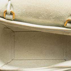 Pre Owned Celine White Nano Grained Calfskin Belt Bag