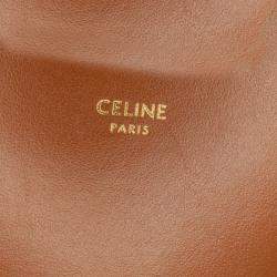 Pre Owned Celine Brown Triomphe Coated Canvas Triomphe Multi Pochette Satchel