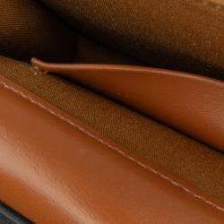 Pre Owned Celine Brown Triomphe Coated Canvas Triomphe Multi Pochette Satchel