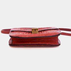 Pre Owned Celine Medium Python Box Bag