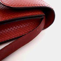 Pre Owned Celine Medium Python Box Bag
