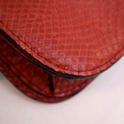 Pre Owned Celine Medium Python Box Bag