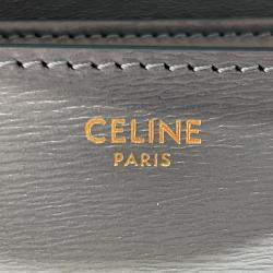 Pre Owned Celine Blue Teen Liege Calfskin Classic Box