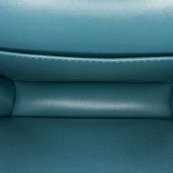 Pre Owned Celine Blue Teen Liege Calfskin Classic Box