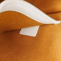 Pre Owned Celine Brown White Medium Triomphe Coated Canvas Folco Crossbody