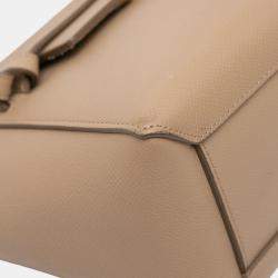 Pre Owned Celine Brown Nano Grained Calfskin Belt Bag