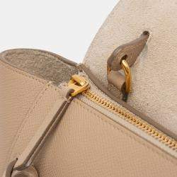Pre Owned Celine Brown Nano Grained Calfskin Belt Bag
