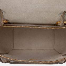 Pre Owned Celine Brown Nano Grained Calfskin Belt Bag