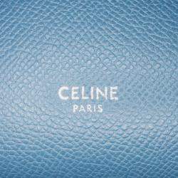 Pre Owned Celine Blue Nano Grained Calfskin Belt Bag