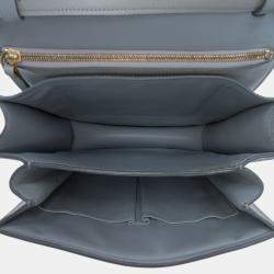 Pre Owned Celine Grey Medium Calfskin Classic Box