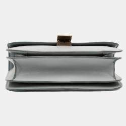 Pre Owned Celine Grey Medium Calfskin Classic Box