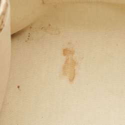 Pre Owned Celine Beige/Brown Triomphe Canvas Large Cabas Thais Tote