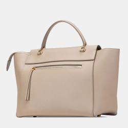 Pre Owned Celine Beige Mini Leather Belt Bag Satchel