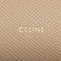 Pre Owned Celine Beige Mini Leather Belt Bag Satchel