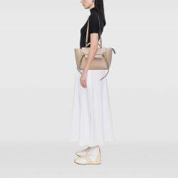 Pre Owned Celine Beige Mini Leather Belt Bag Satchel