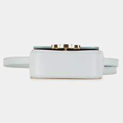 Pre Owned Celine Blue Mini Calfskin Claude Crossbody