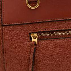 Pre Owned Celine Brown Mini Goatskin Belt Bag